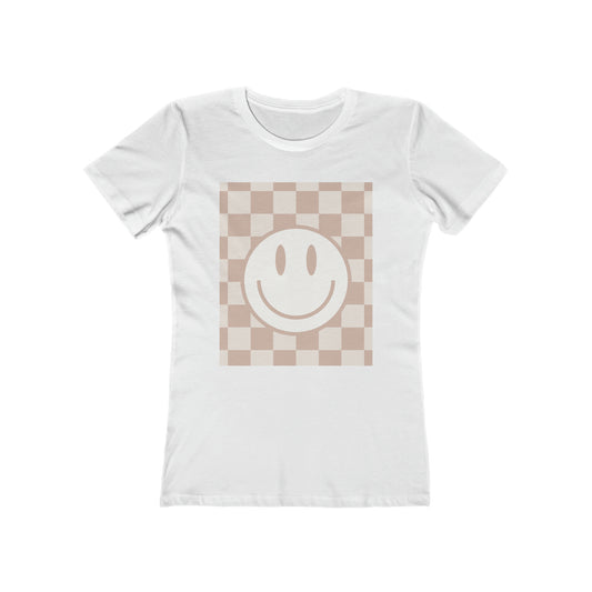 Smile Check Neutral Boyfriend Tee